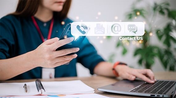 woman holding mobile smartphone